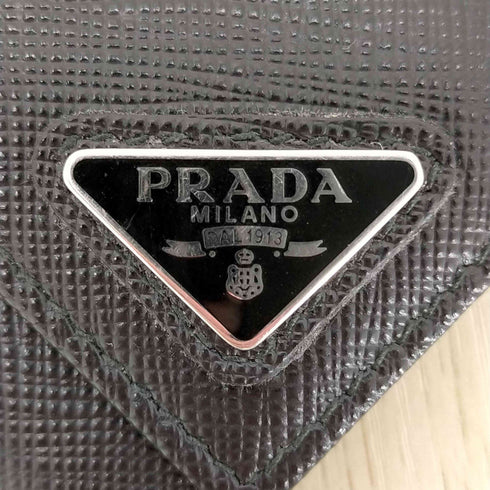 プラダ PRADA サフィアーノ トライアングル 6連キーケース メンズ
