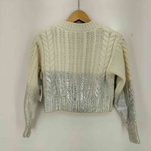 マウジー moussy FOIL PRINT CABLE カーディガン レディース FREE