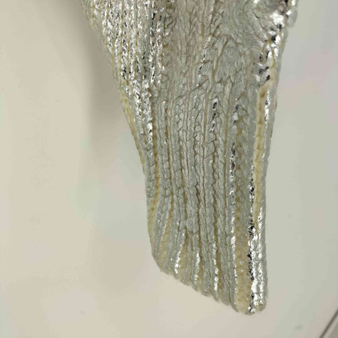 マウジー moussy FOIL PRINT CABLE カーディガン レディース FREE