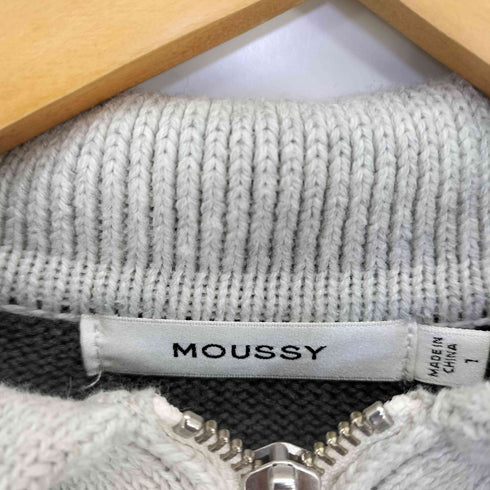 マウジー moussy LAYERED HALF ZIP ミニドレス レディース JPN:1