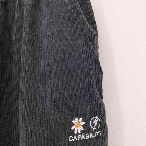 CAPABILITY ロゴ刺繍コーデュロイイージーパンツ メンズ XXL