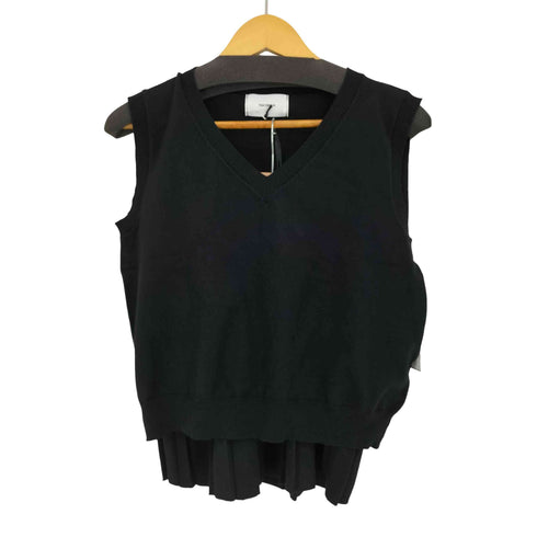ナルシス NARCISSUS 24SS ニットベスト プリーツミニスカート セットアップ レディース FREE