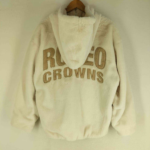 ロデオクラウンズワイドボウル RCWB/RODEO CROWNS WIDE BOWL 22aw エコファーロゴブルゾン レディース FREE