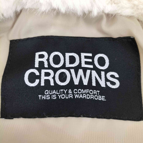 ロデオクラウンズワイドボウル RCWB/RODEO CROWNS WIDE BOWL 22aw エコファーロゴブルゾン レディース FREE