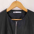 ザラ ZARA ノーカラー フェイクレザージャケット メンズ import:M