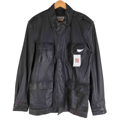 max cady’s Screen Accurate MIDNIGHT RUN Leather Coat Jacket 本革 レザーカバーオール メンズ import:L