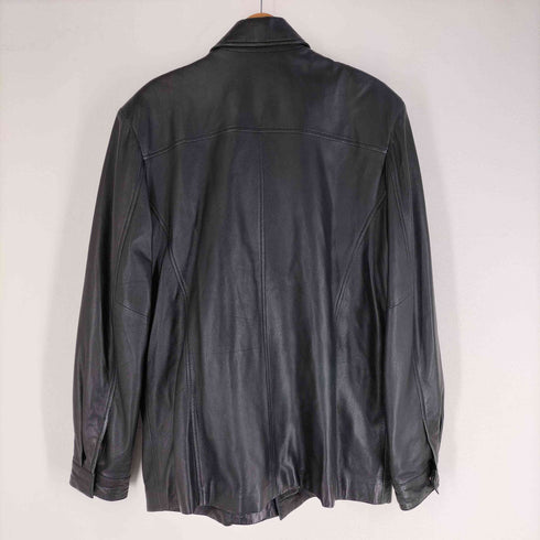 max cady’s Screen Accurate MIDNIGHT RUN Leather Coat Jacket 本革 レザーカバーオール メンズ import:L