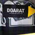 ドゥアラット DOARAT ロゴ刺繍ダブルライダースブラックデニムジャケット メンズ