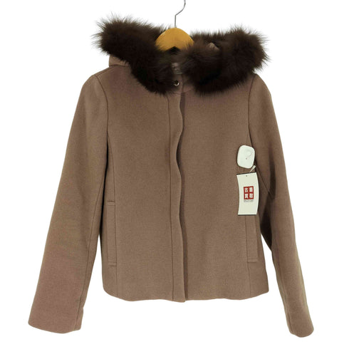プロポーションバイボディードレッシング PROPORTION BODY DRESSING 20AW Wモッサ フードファー ショート ウールコート レディース JPN:S