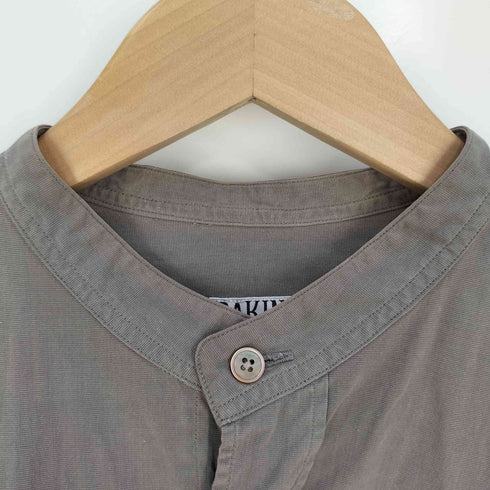 ラキネス RAKINES TRINITY CHAMBRAY CLOTH バンドカラーシャツ メンズ JPN:2