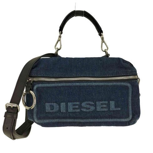 ディーゼル DIESEL DENIM DIVISION 3Dロゴ 3ポケット 2WAY カラビナストラップ デニム ショルダーバッグ レディース