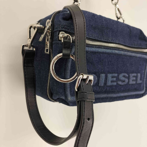 ディーゼル DIESEL DENIM DIVISION 3Dロゴ 3ポケット 2WAY カラビナストラップ デニム ショルダーバッグ レディース
