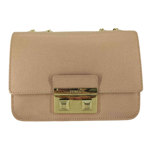 フルラ FURLA METROPOLIS メトロポリス ロゴプレート バックル ゴールドチェーン ショルダーバッグ レディース