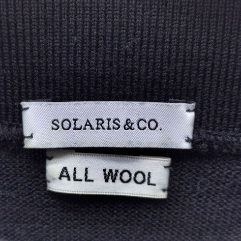 ソラリスアンドコー solaris&co. ハーフジップボトルネックセーター メンズ US:38