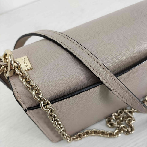 フルラ FURLA MINI CROSSBODY ロゴプレート バックル 2WAY ゴールドチェーン ミニ ショルダーバッグ レディース