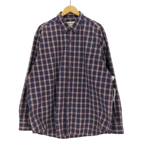 エディーバウアー Eddie Bauer ボタンダウンチェックシャツ メンズ import:XL