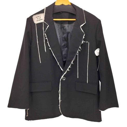 LONG DAO DAO HOMME カットオフ フリンジ テーラードジャケット メンズ JPN:L