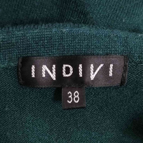 インディヴィ INDIVI ニットカーディガン フレアスカート セットアップ レディース 38