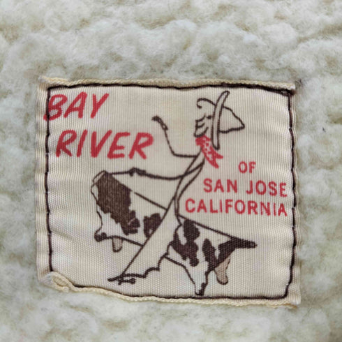 BAY RIVER 60S~ 裏地ボア チェックシャツジャケット メンズ