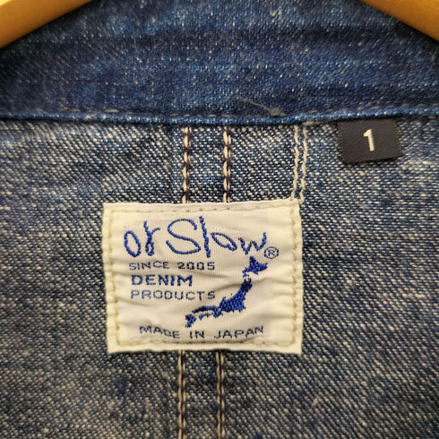 オアスロウ orSlow 40's COVER ALL デニムジャケット 01-6150-81 大戦モデル 月桂樹ボタン メンズ JPN:1