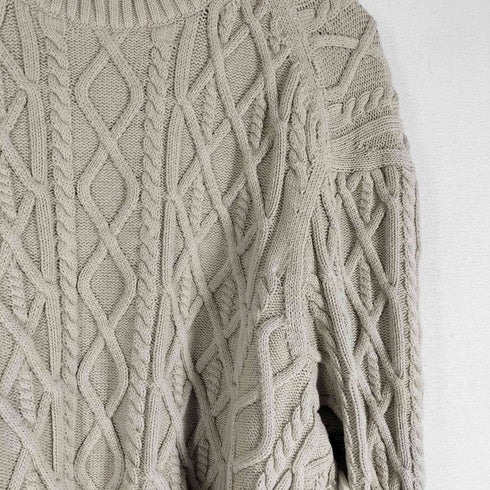 エイチアンドエム H&M オーバサイズ ケーブルニットセーター メンズ XL/XXL