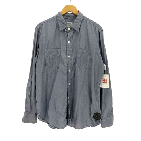 ポストオーバーオールズ POST OVERALLS USA製 シャンブレーシャツ メンズ JPN:XL