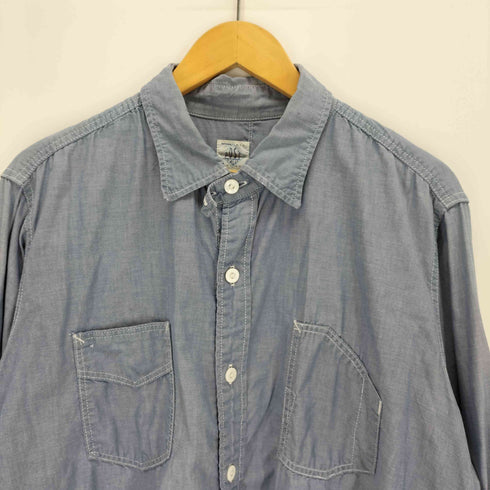 ポストオーバーオールズ POST OVERALLS USA製 シャンブレーシャツ メンズ JPN:XL