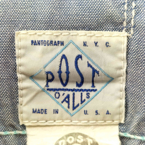 ポストオーバーオールズ POST OVERALLS USA製 シャンブレーシャツ メンズ JPN:XL