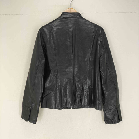 コムサデモード COMME CA DU MODE 80~90S スタンドカラーレザージャケット レディース
