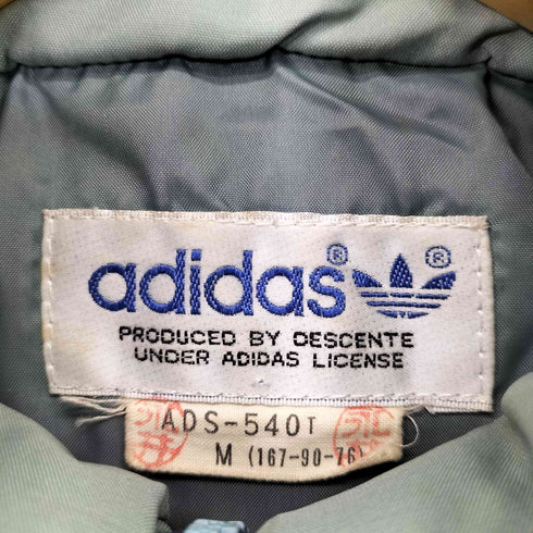 アディダス adidas 80S デサント製 トレフォイルロゴ刺繍 中綿ジャケット レディース JPN:M