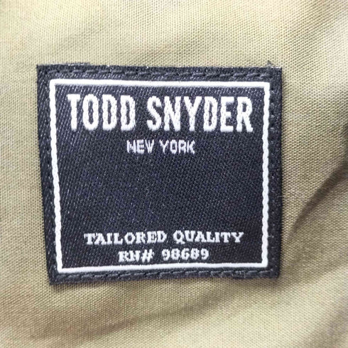 トッドスナイダー TODD SNYDER ポルトガル製 ウールシャツ メンズ JPN:L