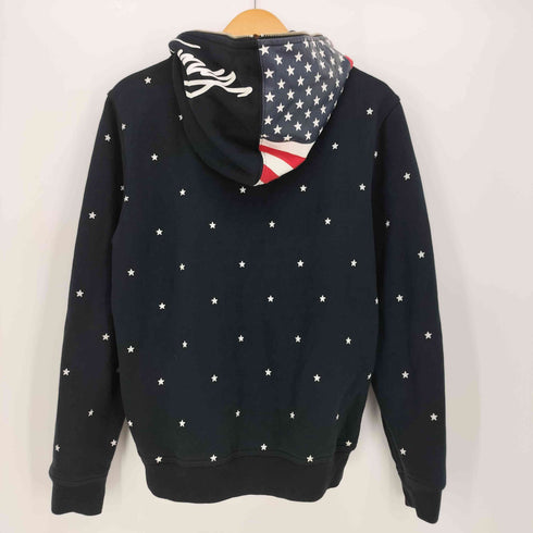 トミーヒルフィガー TOMMY HILFIGER 星条旗 ダブルジップ パーカー メンズ import:M