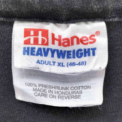 ヘインズ Hanes 企業ロゴ ラバープリントTシャツ メンズ import:XL