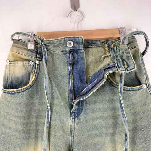 スライジーンズ SLY JEANS カットオフ ウェスト ストレート パンツ レディース JPN:1