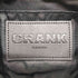 CRANK 総柄ロゴ フェイクレザー ダブルポケット デニムタッチ ハンドバッグ レディース