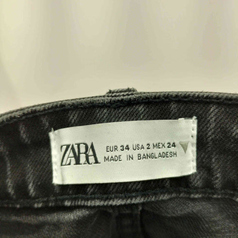 ザラ ZARA スリッドデニムパンツ レディース FR:34