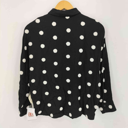 ザラ ZARA 立体ドット柄 L/S シャツ レディース import:XS