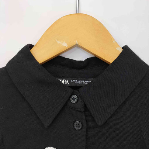 ザラ ZARA 立体ドット柄 L/S シャツ レディース import:XS