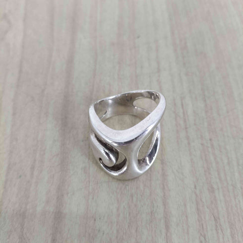 ITALIAN JEWELRY 925刻印 トライバルデザインリング メンズ 17号