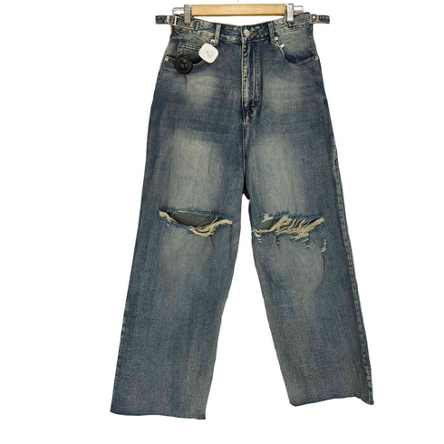 GIBBYCNA DAMAGED WASHED DENIM PANTS SELECT メンズ JPN:M