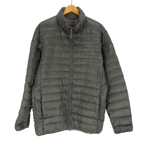 ユニクロ UNIQLO ULTRA LIGHT DOWN ヘリンボーン ウルトラ ライト ダウン ジャケット メンズ JPN:XL