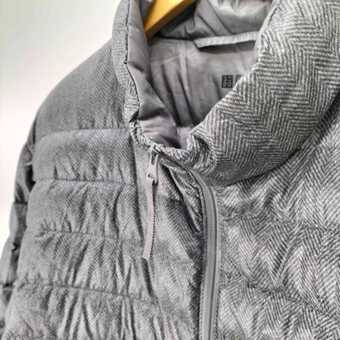 ユニクロ UNIQLO ULTRA LIGHT DOWN ヘリンボーン ウルトラ ライト ダウン ジャケット メンズ JPN:XL