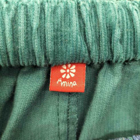 アミナ Amina コーデュロイ メモリアル イージー スカート インド綿 プリント レディース