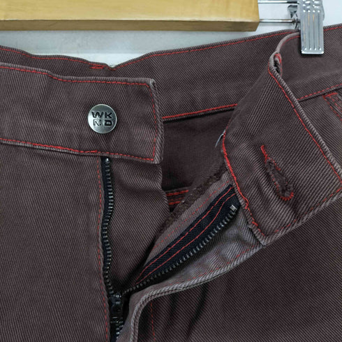 WKND バックロゴ刺繍バギーデニムパンツ street メンズ 32