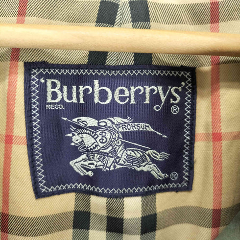 バーバリーズ BURBERRYS 玉虫 裏地ノヴァチェックステンカラーコート メンズ
