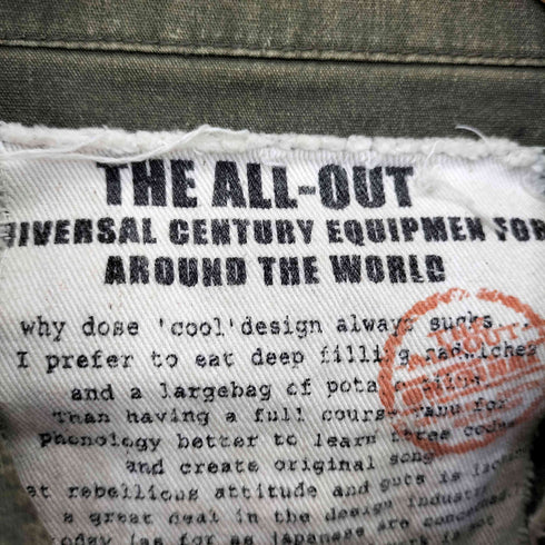 THE ALL-OUT ミリタリーシャツ メンズ JPN:L