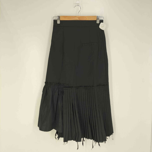 SONIA WARDROBE イタリア製 スイッチングパターン プリーツスカート レディース M