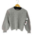 ローレンラルフローレン LAUREN RALPH LAUREN ラインストーンデザインクルーネックウールニット レディース import:S
