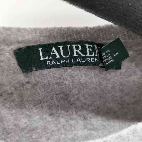 ローレンラルフローレン LAUREN RALPH LAUREN ラインストーンデザインクルーネックウールニット レディース import:S