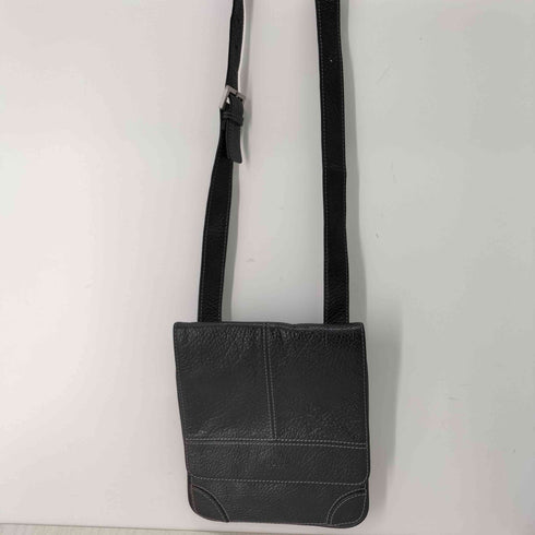 ボスヒューゴボス BOSS HUGO BOSS ステッチ スクエアレザーショルダーバック メンズ